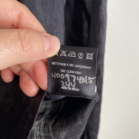 Isabel‎ Marant Ruffle Blouse Black Size 40 (L) Ramie - Picture 4 of 5